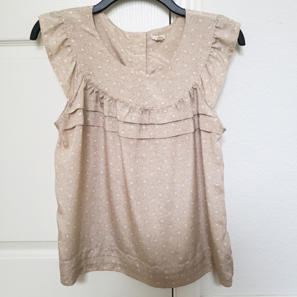 Forever 21 romantic rose-beige top